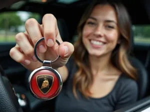 Lamborghini Porte-clés Design Durable en Alliage